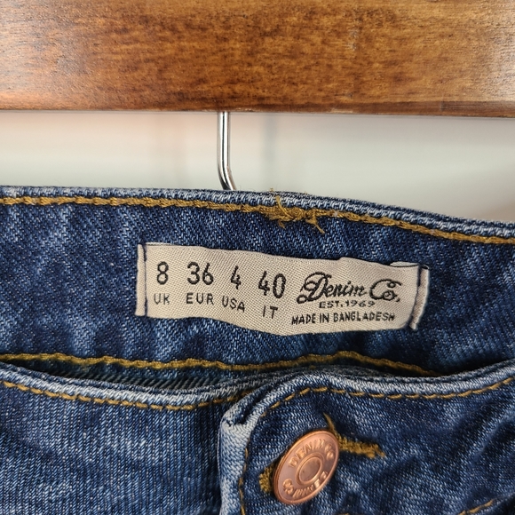 Denim Co Cut Off Dark Wash Denim Short 4 - Picture 3 of 4